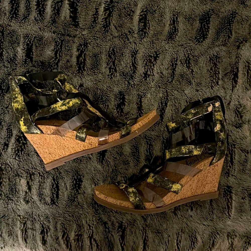 Fergie platform sandals